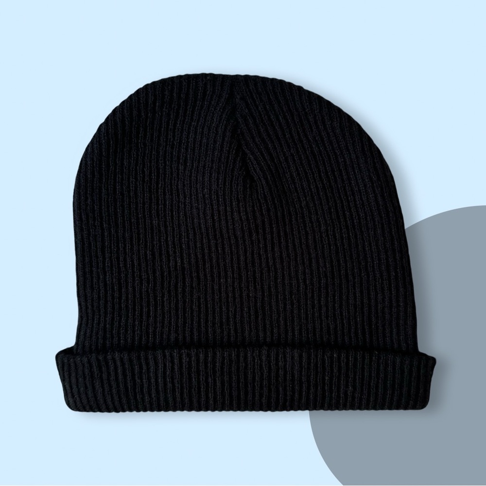 H&M Black Rib Knit Beanie